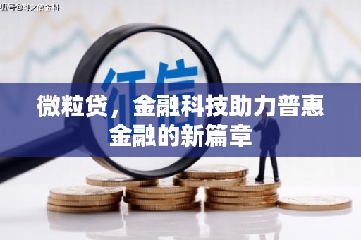 郴州微粒贷，金融科技助力普惠金融的新篇章
