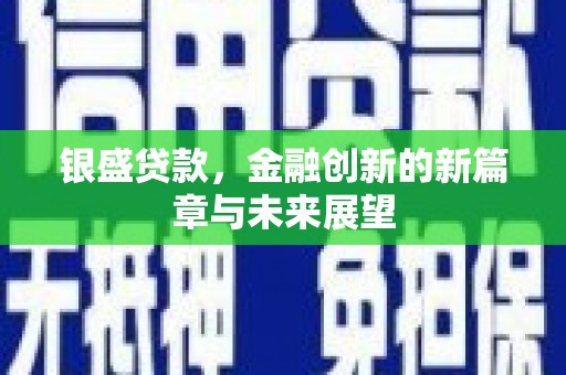 郴州银盛贷款，金融创新的新篇章与未来展望