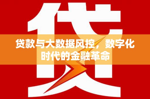 郴州贷款与大数据风控，数字化时代的金融革命