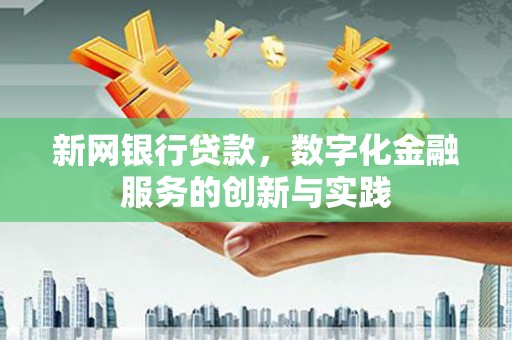 郴州新网银行贷款，数字化金融服务的创新与实践