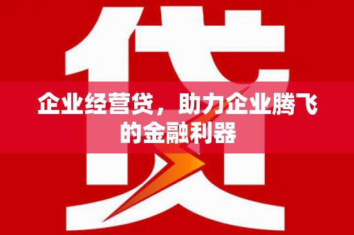 郴州企业经营贷，助力企业腾飞的金融利器