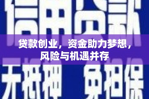 郴州贷款创业，资金助力梦想，风险与机遇并存