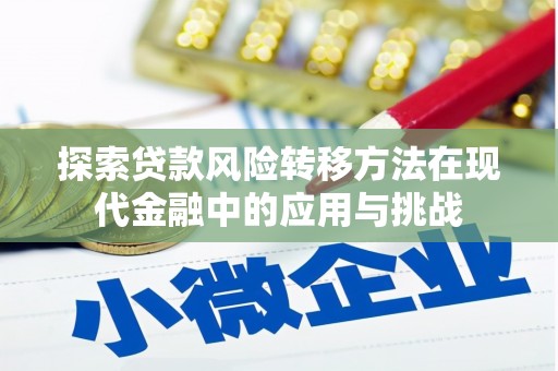 郴州探索贷款风险转移方法在现代金融中的应用与挑战