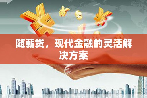 郴州随薪贷，现代金融的灵活解决方案