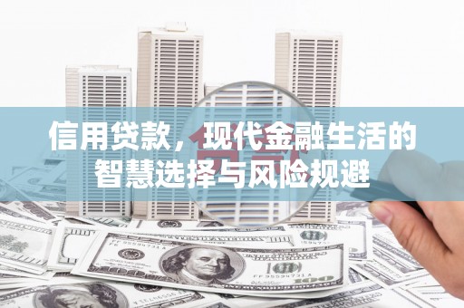郴州信用贷款，现代金融生活的智慧选择与风险规避