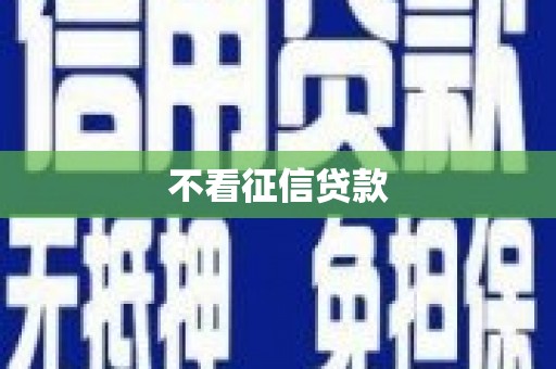 郴州不看征信贷款