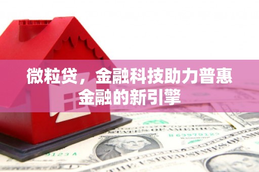 郴州微粒贷，金融科技助力普惠金融的新引擎