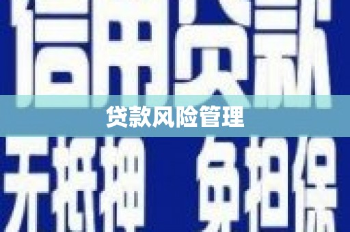 郴州贷款风险管理