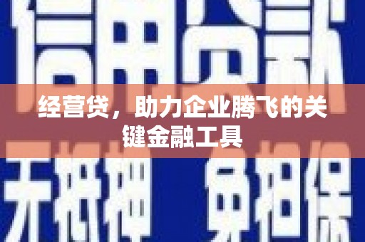 郴州经营贷，助力企业腾飞的关键金融工具