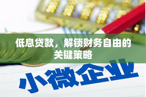 郴州低息贷款，解锁财务自由的关键策略