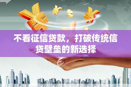 郴州不看征信贷款，打破传统信贷壁垒的新选择