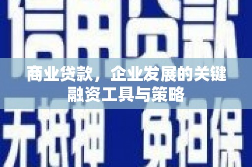 郴州商业贷款，企业发展的关键融资工具与策略