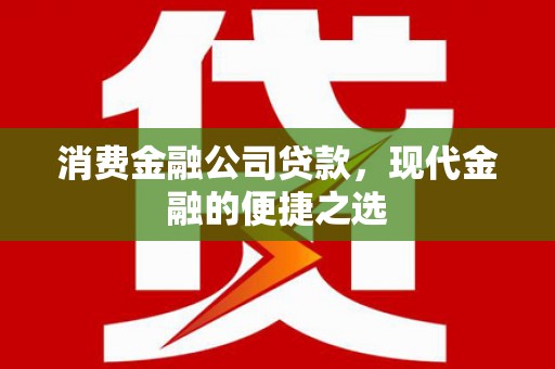 郴州消费金融公司贷款，现代金融的便捷之选