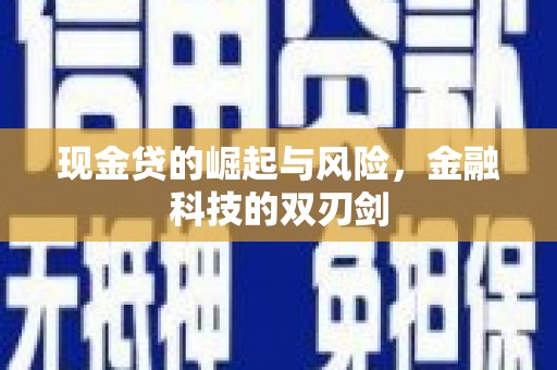郴州现金贷的崛起与风险，金融科技的双刃剑