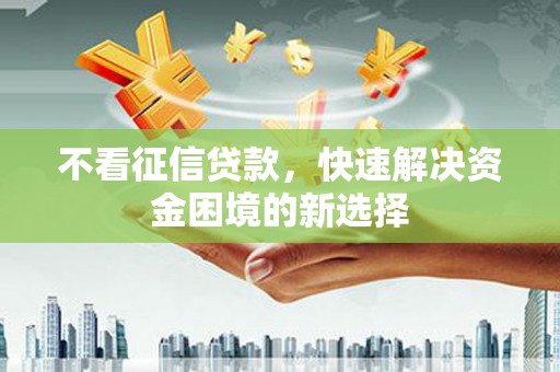 郴州不看征信贷款，快速解决资金困境的新选择