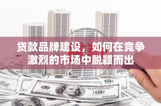 郴州贷款品牌建设，如何在竞争激烈的市场中脱颖而出