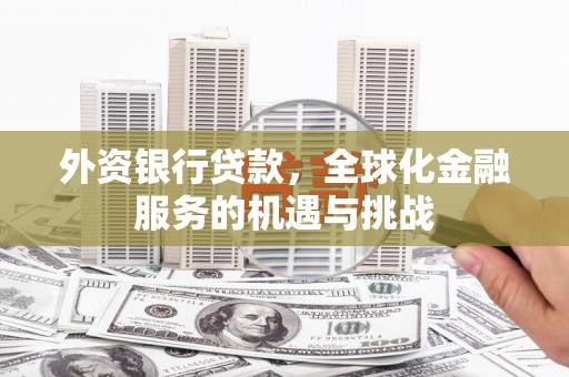 郴州外资银行贷款，全球化金融服务的机遇与挑战