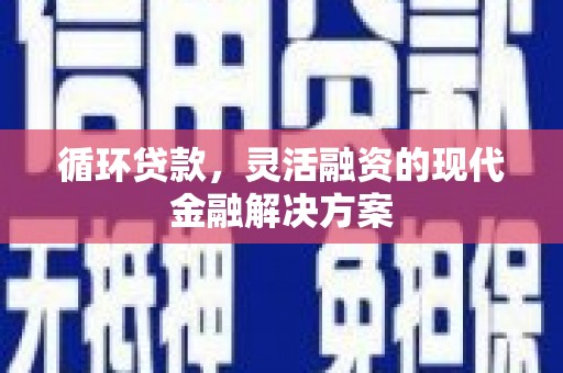 郴州循环贷款，灵活融资的现代金融解决方案