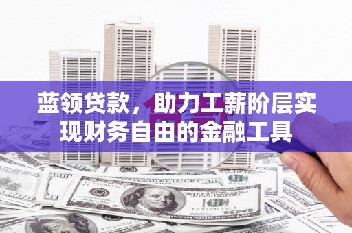 郴州蓝领贷款，助力工薪阶层实现财务自由的金融工具