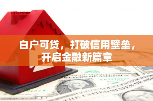 郴州白户可贷，打破信用壁垒，开启金融新篇章