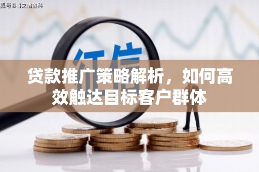郴州贷款推广策略解析，如何高效触达目标客户群体