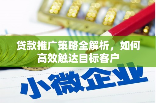 郴州贷款推广策略全解析，如何高效触达目标客户