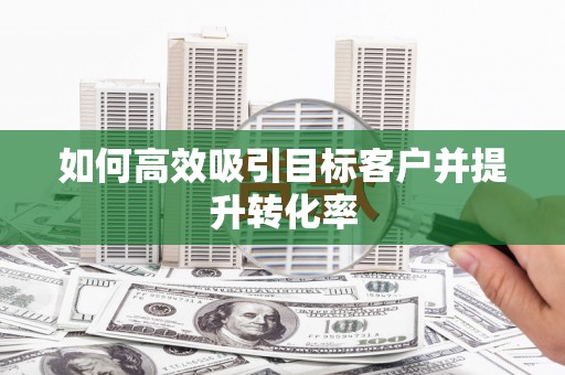 郴州如何高效吸引目标客户并提升转化率