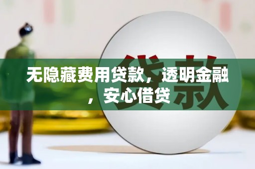郴州无隐藏费用贷款，透明金融，安心借贷