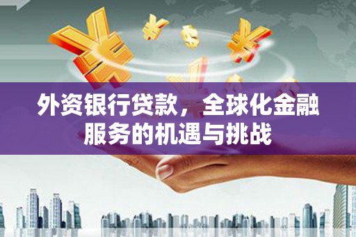 郴州外资银行贷款，全球化金融服务的机遇与挑战