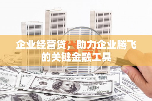 郴州企业经营贷，助力企业腾飞的关键金融工具