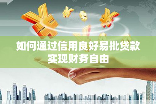 郴州如何通过信用良好易批贷款实现财务自由