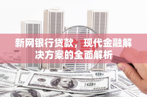郴州新网银行贷款，现代金融解决方案的全面解析