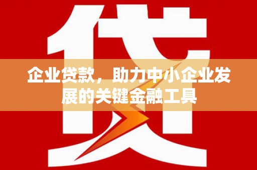 郴州企业贷款，助力中小企业发展的关键金融工具