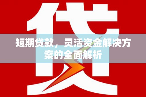 郴州短期贷款，灵活资金解决方案的全面解析