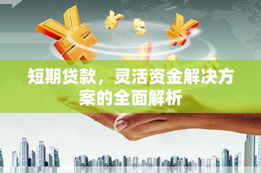 郴州短期贷款，灵活资金解决方案的全面解析