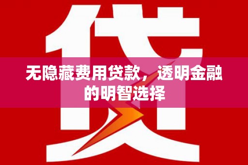 郴州无隐藏费用贷款，透明金融的明智选择