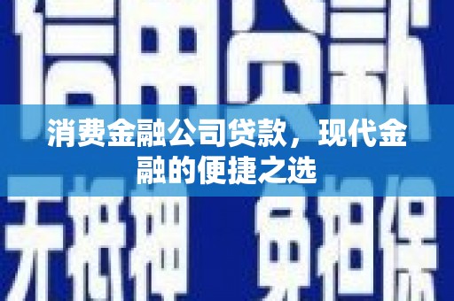 郴州消费金融公司贷款，现代金融的便捷之选