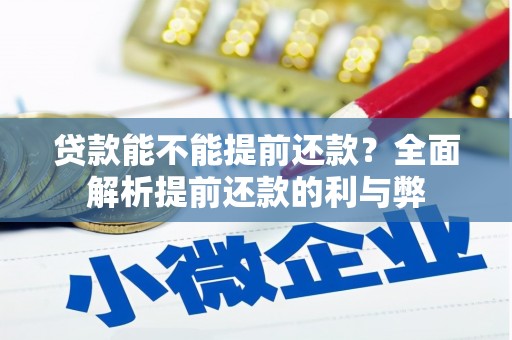 郴州贷款能不能提前还款？全面解析提前还款的利与弊
