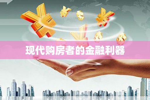 郴州现代购房者的金融利器