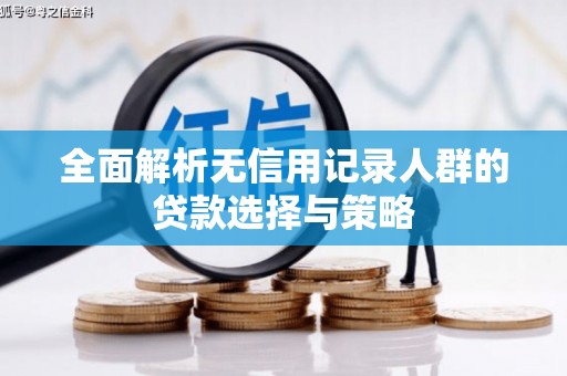 郴州全面解析无信用记录人群的贷款选择与策略