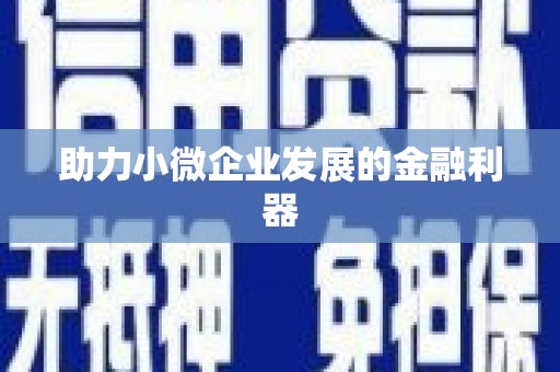 郴州助力小微企业发展的金融利器