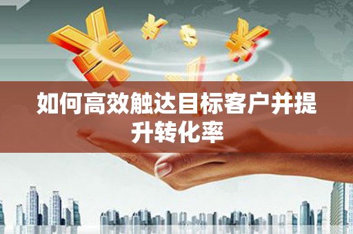 郴州如何高效触达目标客户并提升转化率