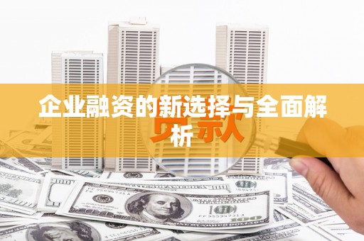 郴州企业融资的新选择与全面解析