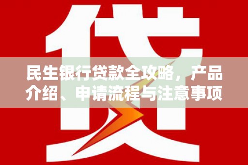 郴州民生银行贷款全攻略，产品介绍、申请流程与注意事项